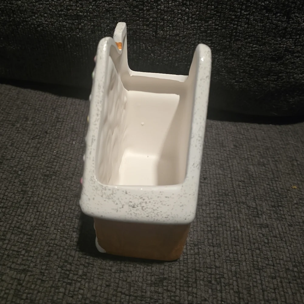 Handpainted Gingerbread House Desk Organizer